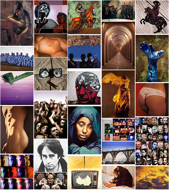 Composición de los cuadros que forman Opus Magnum