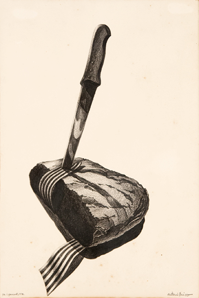 PA I GANIVET 1978 (Dibuix , 39x27) Antoni Miró