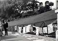 Obres al carrer al davant del Sacré-Coeur, Paris