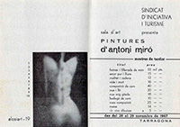 Sinticat s'iniciativa i turisme presenta sala d'art Pintures d'Antoni Miró