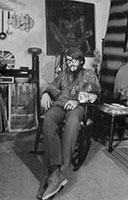 Antoni Miró en l'estudi Planet de Boti