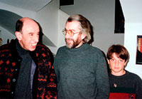 Antoni Miró amb Miquel Martí i Pol