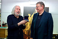 Antoni Miró amb Ximo Puig