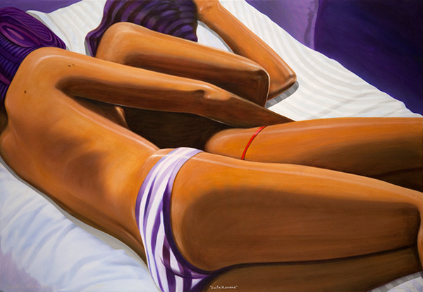 NATASHA I KATIA 2015 (Acrílic s/ llenç, 81x116) Antoni Miró