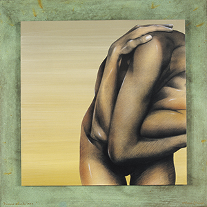 PERSONA AMADA 1999 (Acrílic s/ taula, 45x45) Antoni Miró