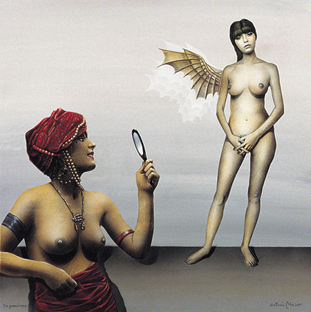 SA PASSIÓ 1999 (Acrílic s/ taula, 45x45) Antoni Miró