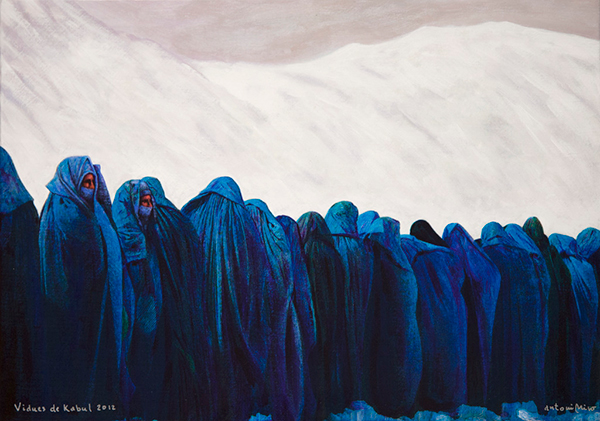 VIDUES A KABUL 2012 / Afganistan (Acrílic s/ llenç, 33x46) Antoni Miró