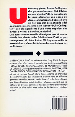 El mas del diable, contraportada