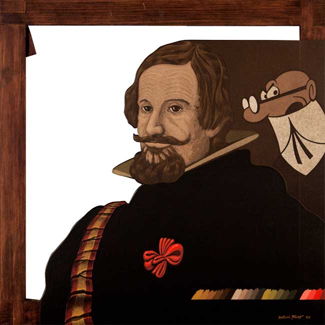 LO COMTE DUC 1980 (Acrílic s/ taula, 60x60) Antoni Miró