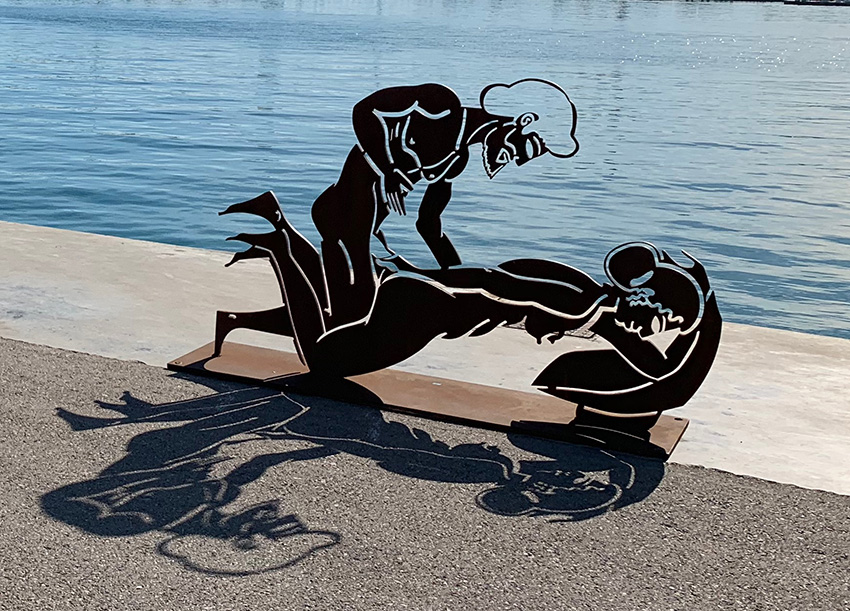 JOC ANTIC 2007 (Acer Corten, 124x194x50) Antoni Miró