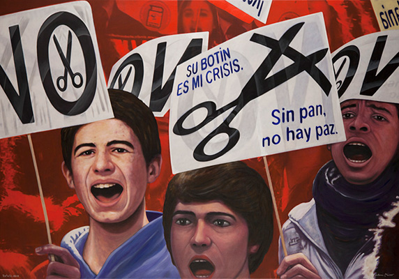 RETALLS 2015 / Madrid (Acrílic s/ llenç, 114x162) Antoni Miró