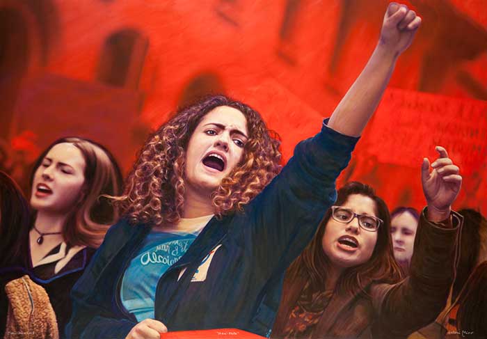 MANI-DONA 2018 / València (Acrílic s/ llenç, 114x162) Antoni Miró