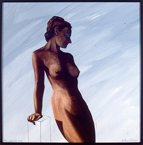 MÀ I GAIRELL 1997 (Acrílic s/ taula, 35x35) Antoni Miró