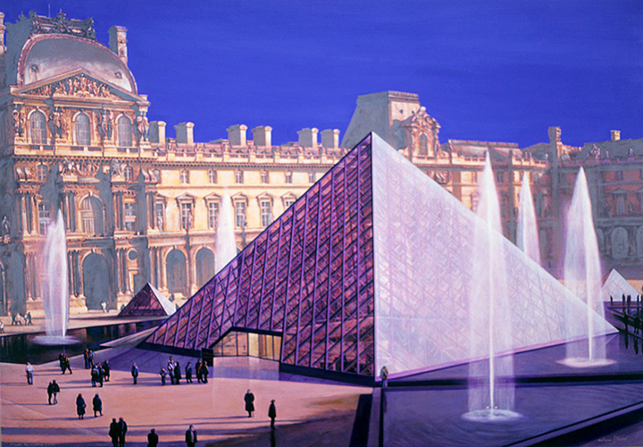 MUSÉE DU LOUVRE 2006 / Paris (Acrílic s/ llenç, 81x116) Antoni Miró