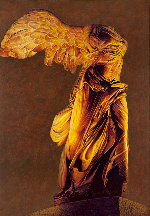 VICTÒRIA DE SAMOTRACIA 2007 / Paris (Acrílic i metall s/ llenç, 162x114) Antoni Miró