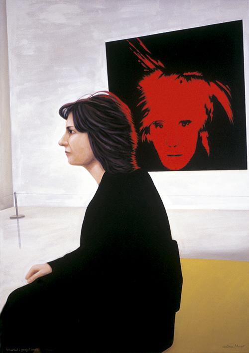 WARHOL I PERFIL 2003 / Madrid (Acrílic s/ llenç, 92x65) Antoni Miró