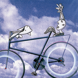 DIALOGANT 2001 (Acrílic s/ tyveck i hexacromia, 116x116) Antoni Miró