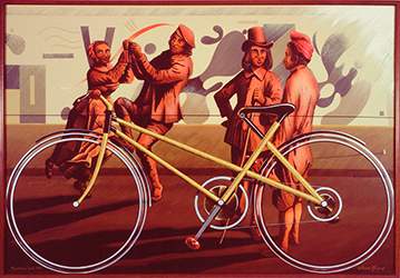 MOUNTAIN BALL 1991 (Acrílic s/ taula, 68x98) Antoni Miró