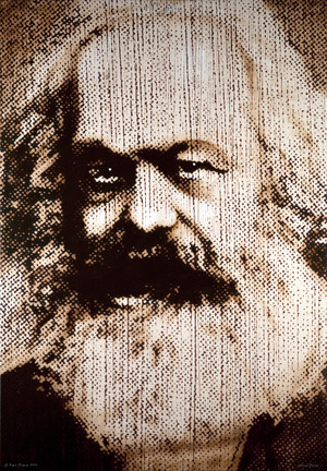 A KARL MARX 2012 / Treveris, Alemanya (Acrílic-mixta s/llenç, 162x114) Antoni Miró