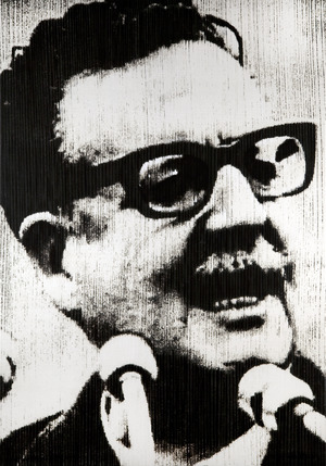 A SALVADOR ALLENDE 2012 / Valparaiso, Xile (Acrílic-mixta s/llenç, 162x114) Antoni Miró