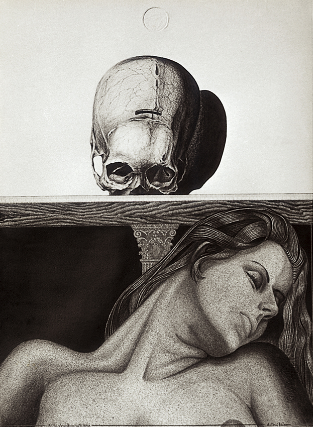 ACTRIU DE MITJA NIT 1979 (Dibuix , 54x40) Antoni Miró