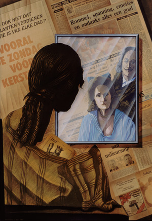 EL MIRALL DE DALÍ 1987 (Acrílic s/ taula, 98x68) Antoni Miró